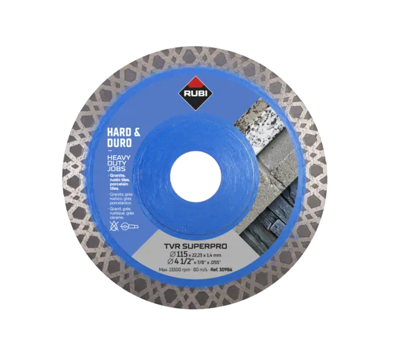 Disque diamant RUBI TVR SUPERPRO - (115 mm) 