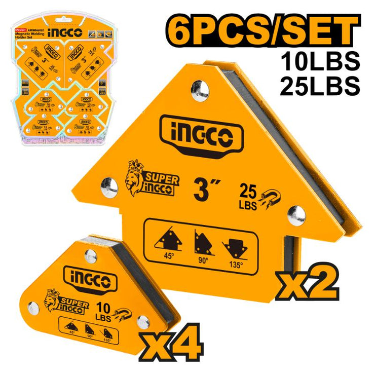 عدة مغناطيس السودور INGCO (6 قطع) - لزوايا مثالية و خدمة نقية