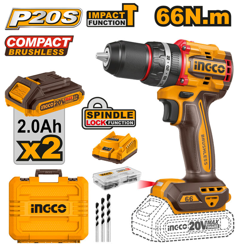 INGCO 20V - Vis sans fil haut de gamme