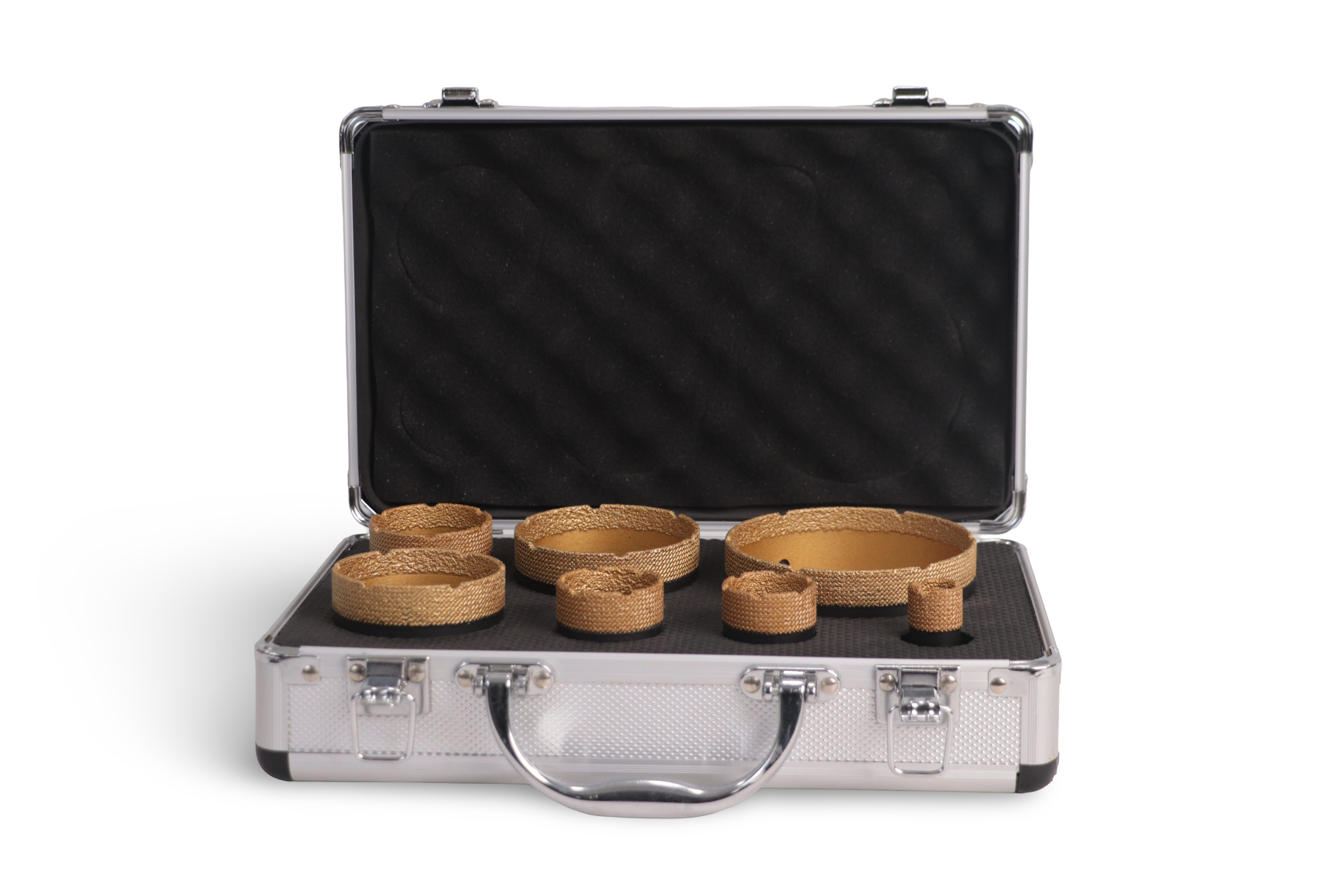 مجموعة من 7 رؤوس مثقاب ماسية جافة (20–100 مم) لقص بلاط البورسلين والرخام والجرانيت Dotch