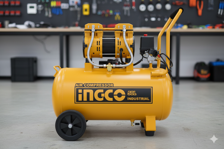 كومبريسور INGCO الصامت 50 لتر (1200W)