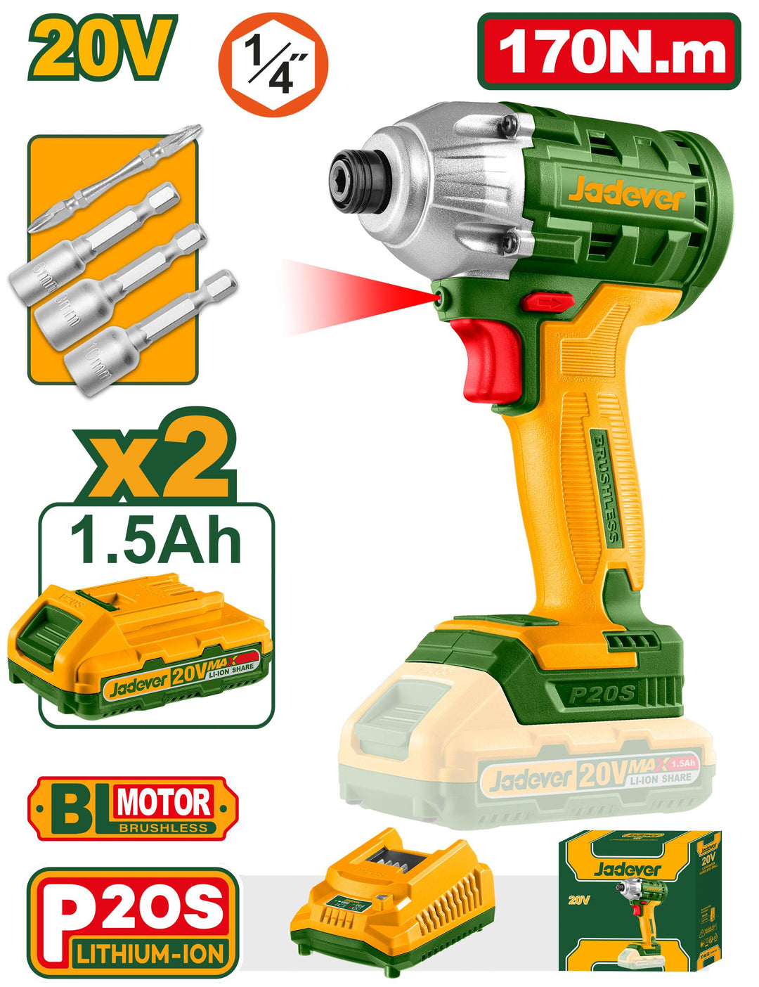 VISUS JADEVER BRUSHLESS 20V