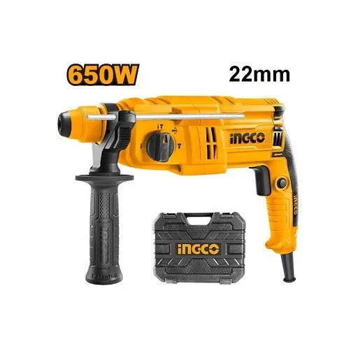 مارطو بيرفوراطور INGCO 650 واط – نظام SDS Plus للحفر والهدم
