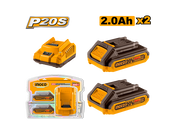 باك دوبل باتري 20 فولط و شارجور انجيكو