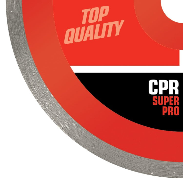 Disque de découpe diamanté RUBI CPR SUPERPRO - Pour la découpe à sec de la porcelaine (115 mm)
