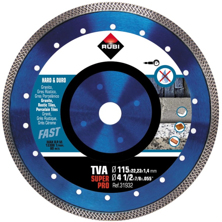 Disque diamant RUBI TVA SUPERPRO - (115 mm)