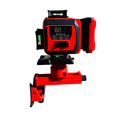 Nivo Laser 4D MAVOPLUS avec affichage numérique, piles et télécommande
