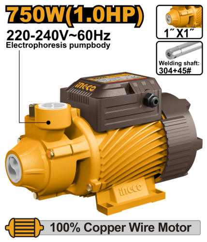 مضخة مياه INGCO VPM75068-5 قوة 750 واط