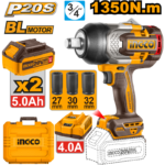 la Boulonneuse à Choc Sans Fil INGCO 20V Brushless 1350 Nm