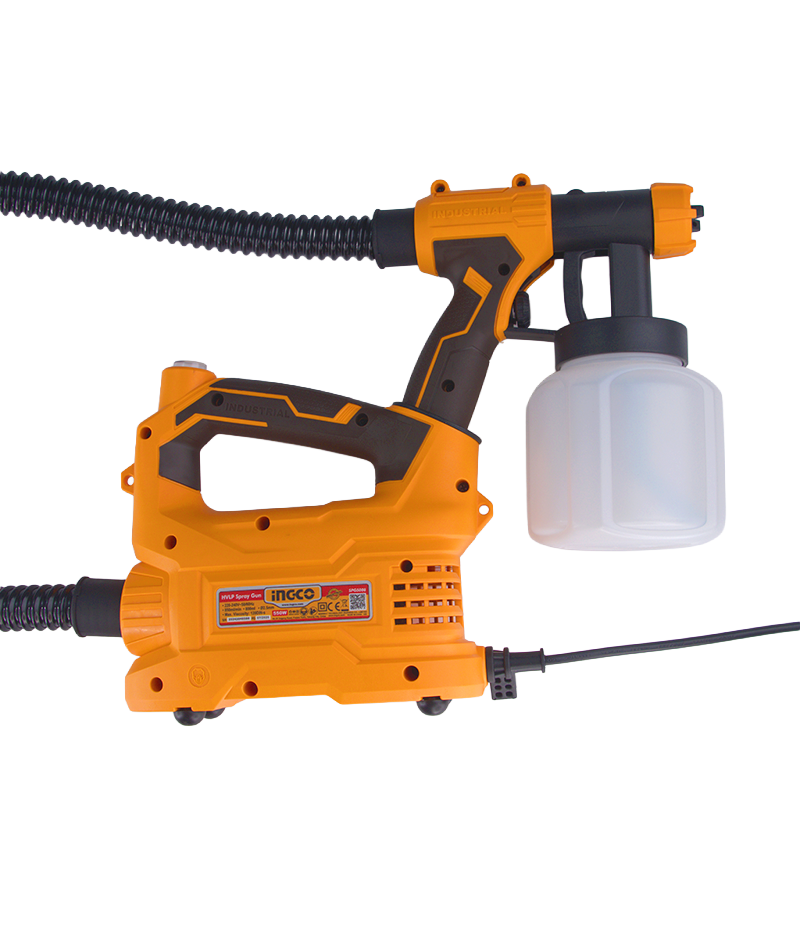 Pistolet à Peinture Électrique HVLP INGCO Industrial 550 W (4) Pistolet à Peinture Électrique HVLP INGCO Industrial 550 W – Image 1