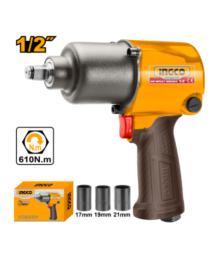 Boulonneuse à Choc Pneumatique 1/2" INGCO AIW12562 (640 Nm)