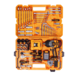 Coffret d'Outillage et Boulonneuse à Choc Sans Fil 20V Brushless INGCO HKTHP21261 (126 Pièces - 1350 Nm)