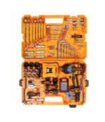 Coffret d'Outillage et Boulonneuse à Choc Sans Fil 20V Brushless INGCO HKTHP21261 (126 Pièces - 1350 Nm)