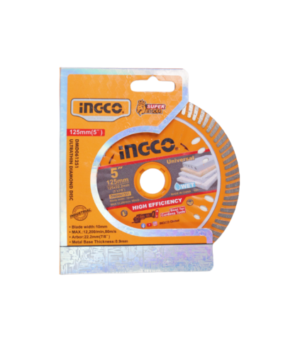 Disque Diamant Ultra-Mince 125 mm INGCO DMD061251 pour Carrelage et Grès Cérame