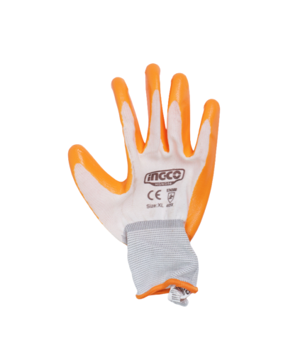 Gants de Protection Enduits de Nitrile INGCO HGVP02 (Taille XL 10)