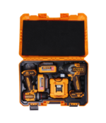 Kit Combo 2 Outils Sans Fil 20V Brushless INGCO CKLI2027 (Perceuse Percussion + Boulonneuse à Choc 850 Nm) - 2x Batteries 4.0 Ah – Image 2