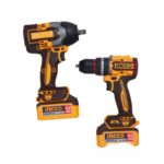 Kit Combo 2 Outils Sans Fil 20V Brushless INGCO CKLI2027 (Perceuse Percussion + Boulonneuse à Choc 850 Nm) - 2x Batteries 4.0 Ah