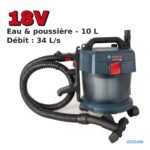 Aspirateur eau et poussière sans fil Bosch GAS 18V-10 L Professional